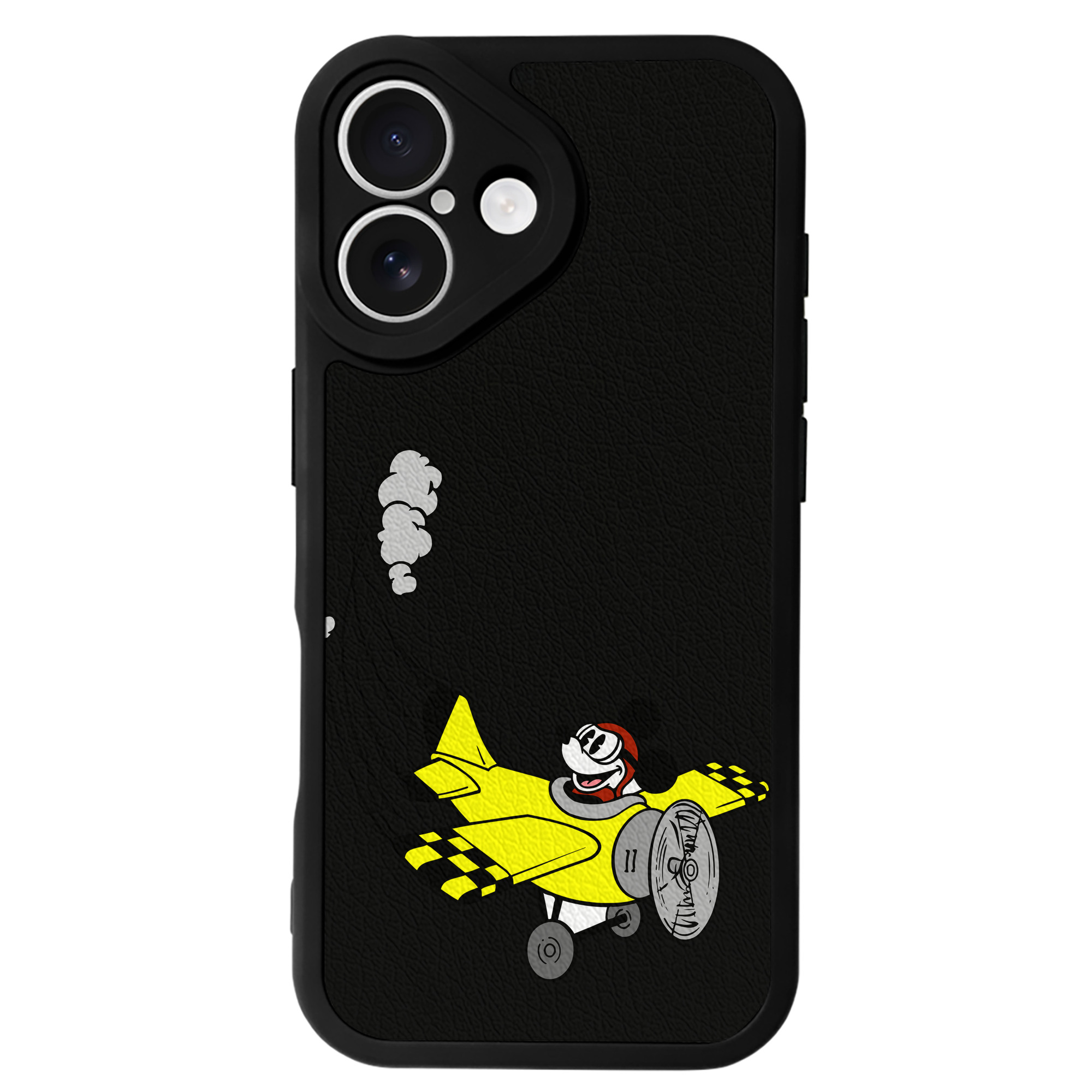 （画像用） ミッキーマウス Mickey Mouse 【iPhone 16シリーズ対応】シリコンスマホケース（レザー調） 材質：シリコン